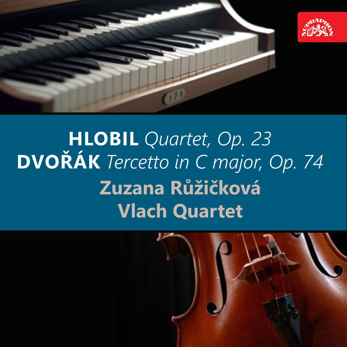 Album cover of Hlobil: Quartet, Op. 23 - Dvořák: Tercetto in C major, Op. 74