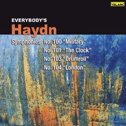 Cover of Everybody's Haydn: Symphonies Nos. 100 "Military," 101 "The Clock," 103 "Drumroll" & 104 "London"