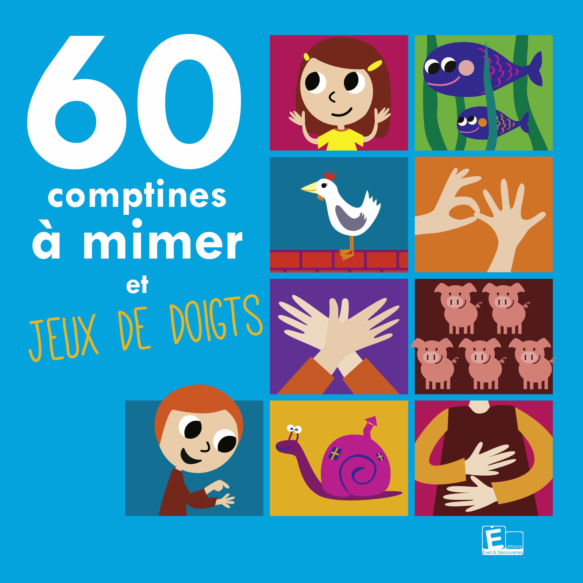 Album cover of 60 comptines à mimer et jeux de doigts