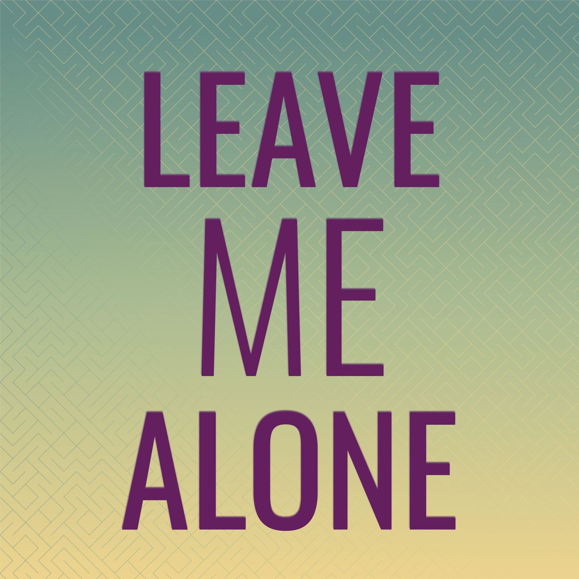 Album cover of Leave Me Alone