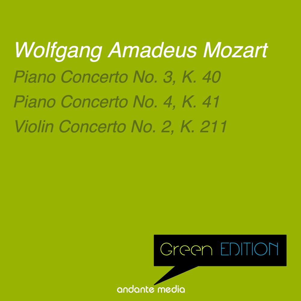 Picture of Green Edition - Mozart: Piano Concertos Nos. 3, 4 & Violin Concerto No. 2, K. 211