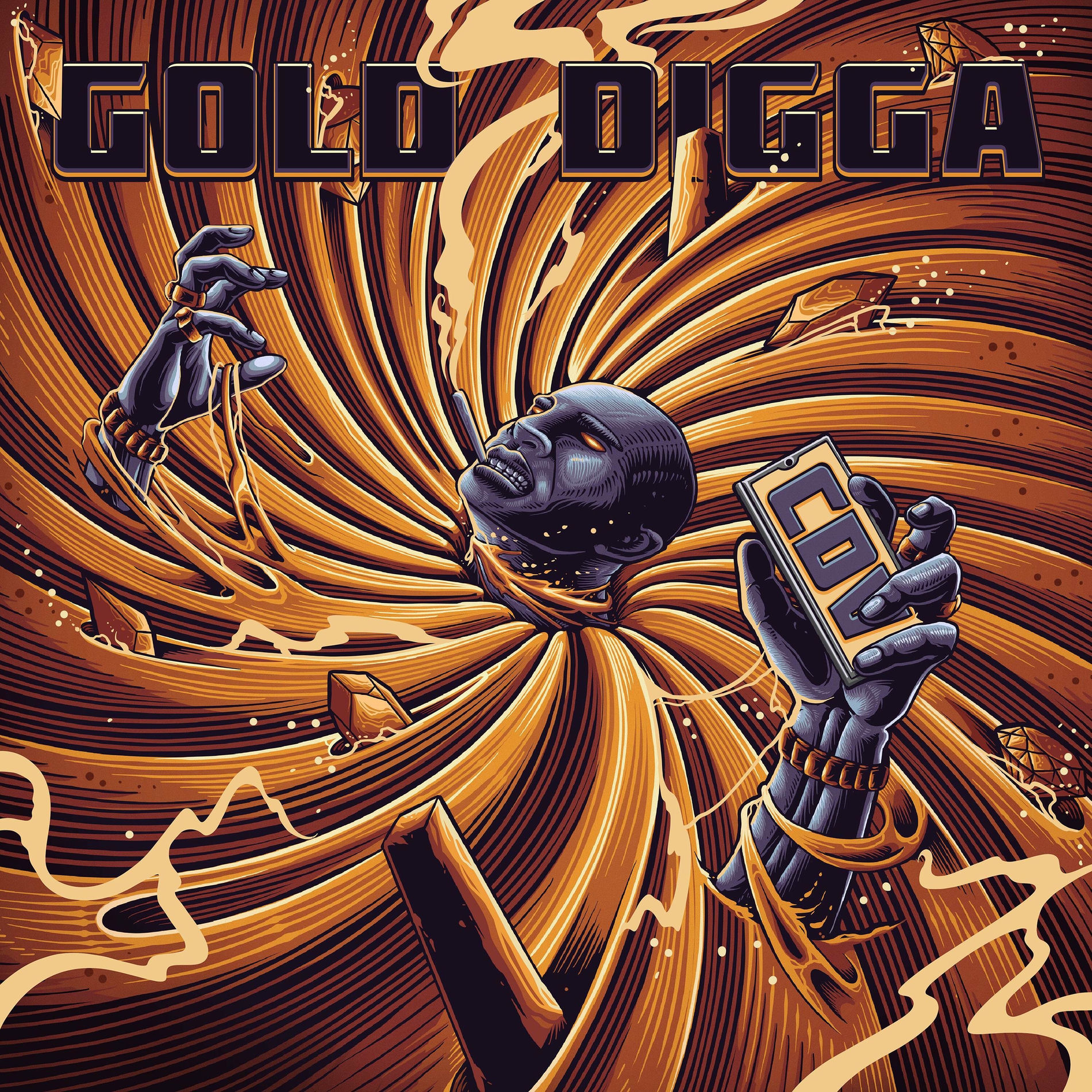 Album cover of Gold Digga (CDV) (feat. Kwasi, Grappy, Siggi, Kottn, B-Kwem & Nasher)