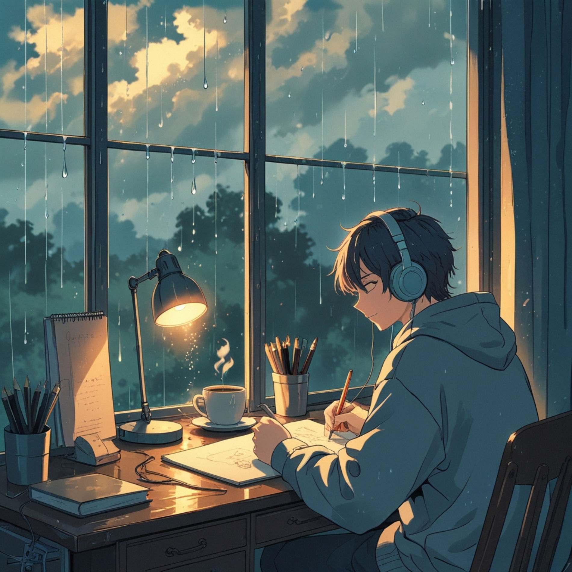 Album cover of Rainy Day Chillhop: LoFi Moods for Cloudy Skies