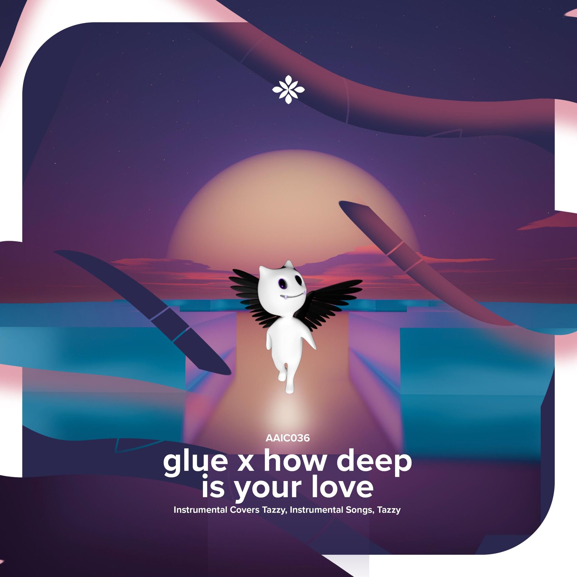 Album cover of glue x how deep is your love - instrumental
