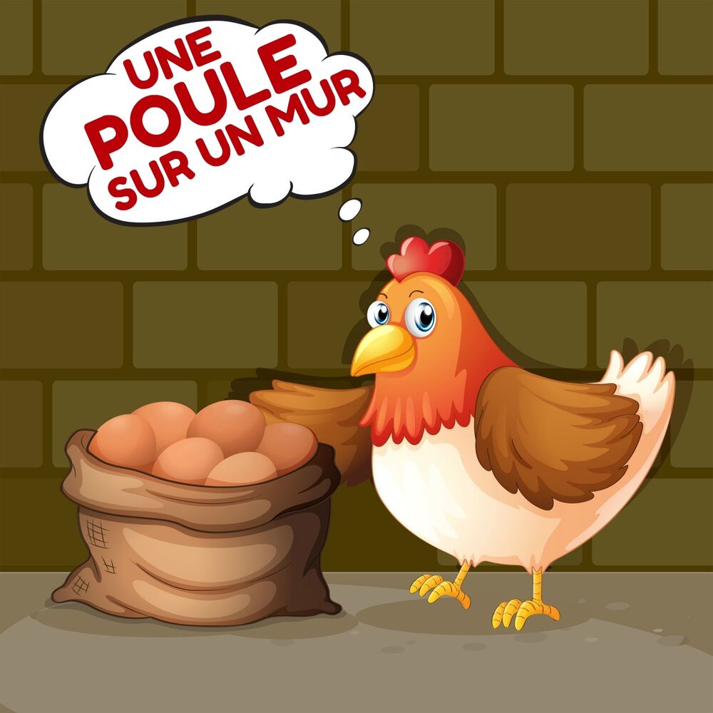 Picture of Une poule sur un mur