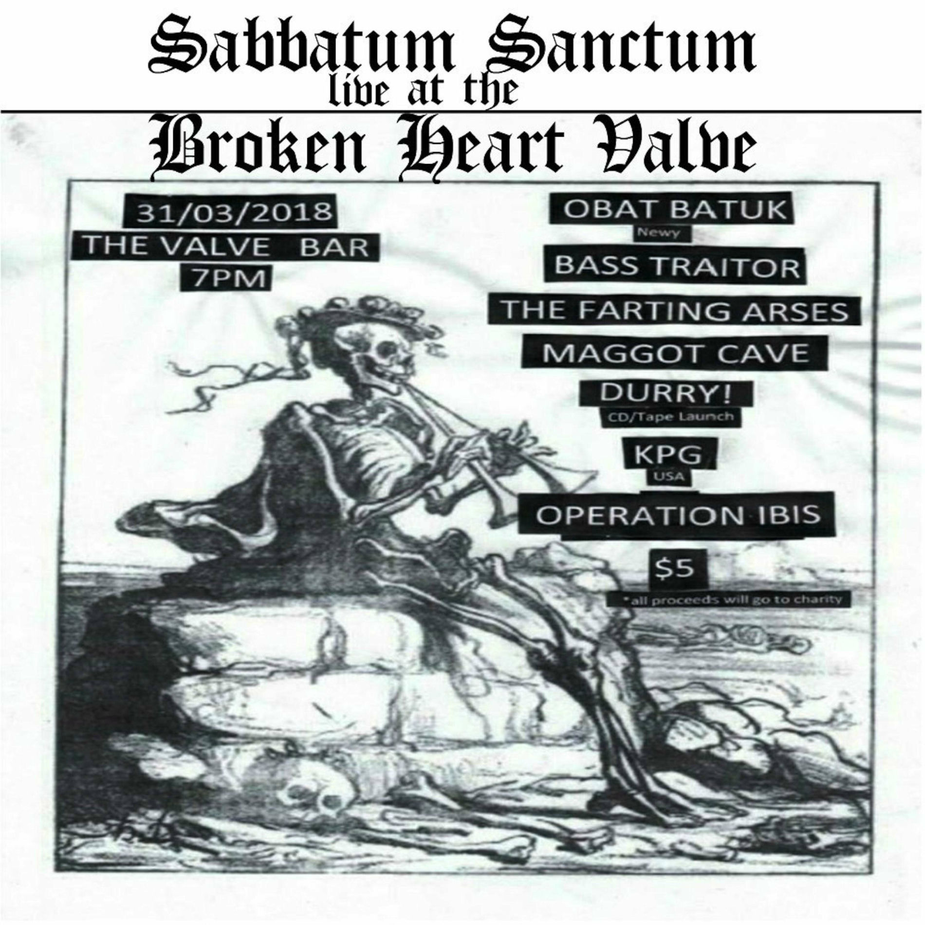 Album cover of Sabbatum Sanctum Live at the Broken Heart Valve