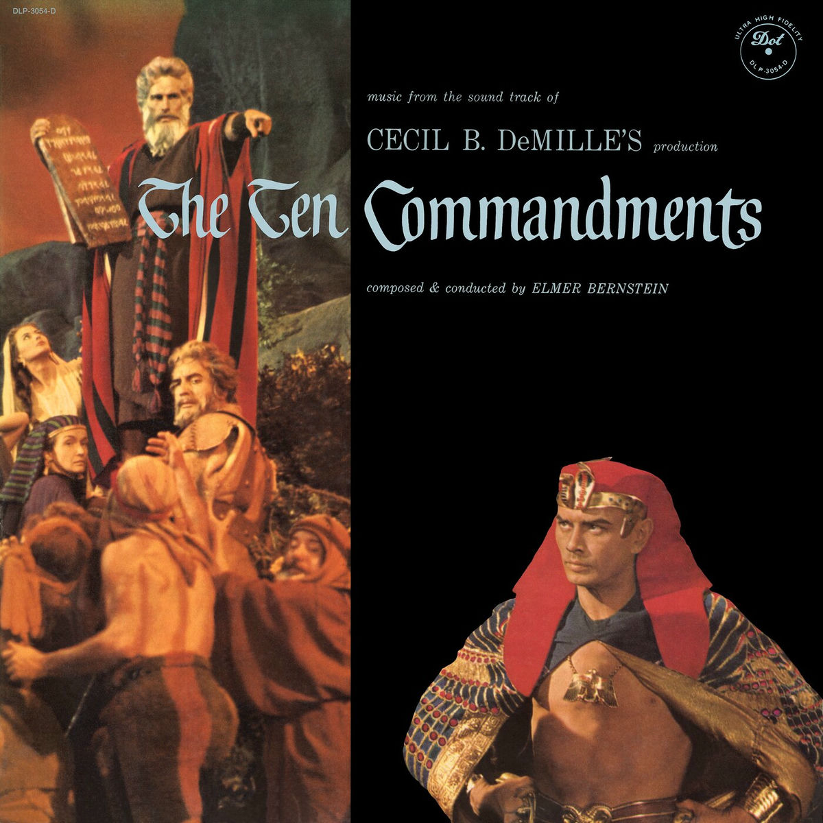 Album cover of Cecil B. De Mille's The Ten Commandments (1957 Mono Recording)
