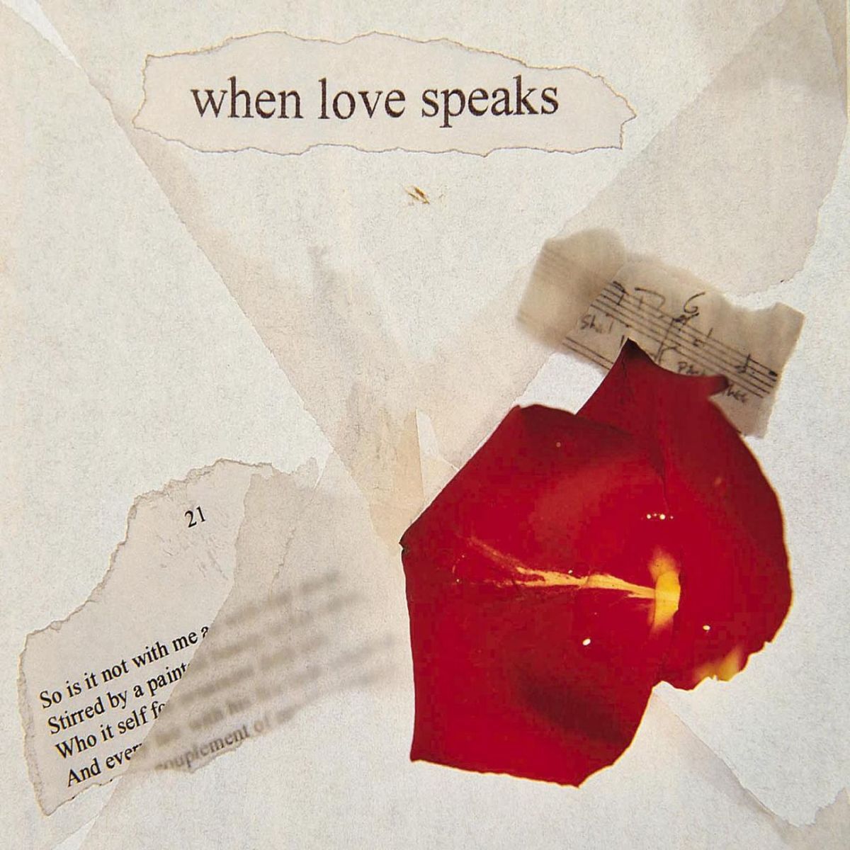 Album cover of When Love Speaks - The Sonnets
