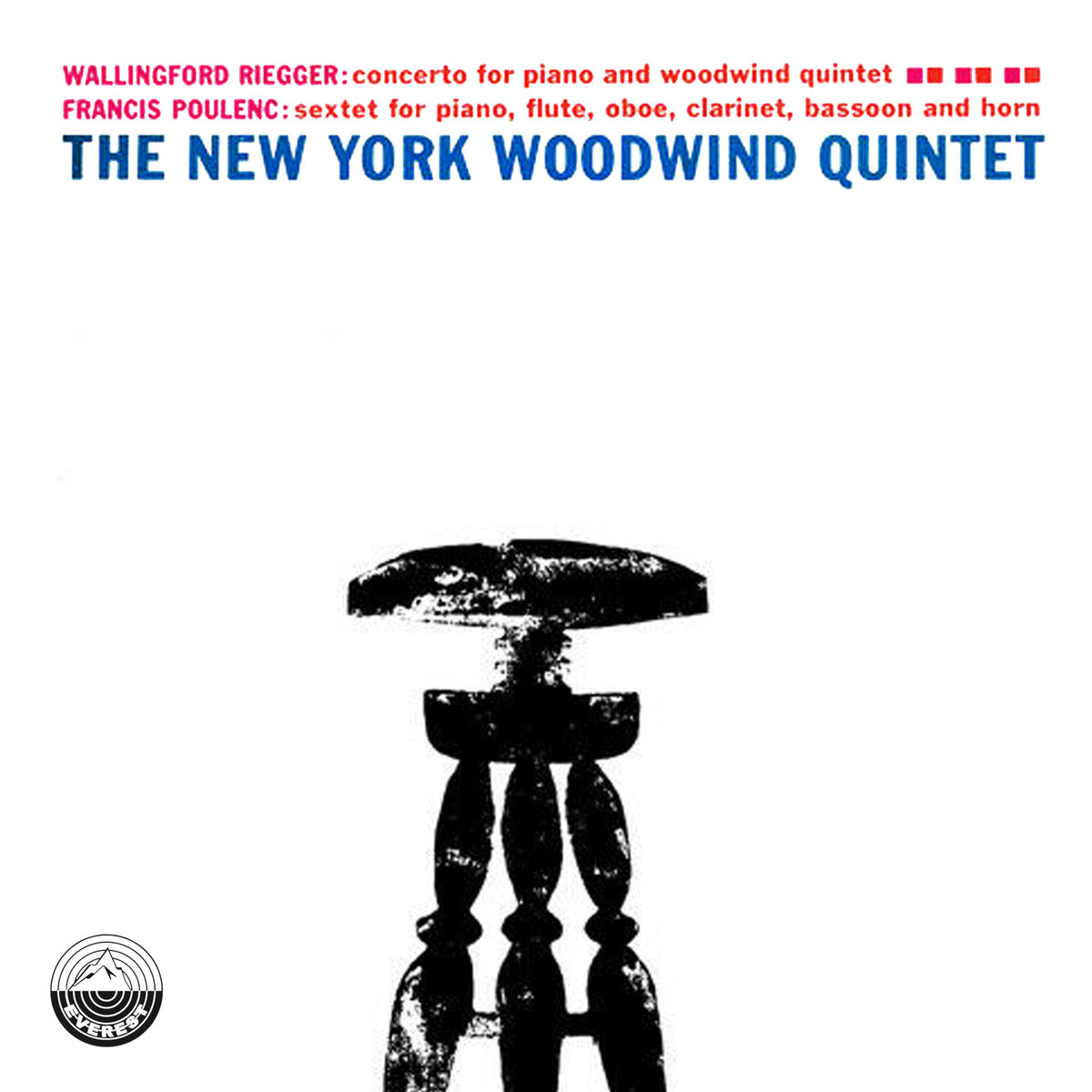 Album cover of Poulenc: Sextet for Piano and Wind Quintet, Op. 100 - Riegger: Concerto for Piano and Woodwind Quintet, Op. 53