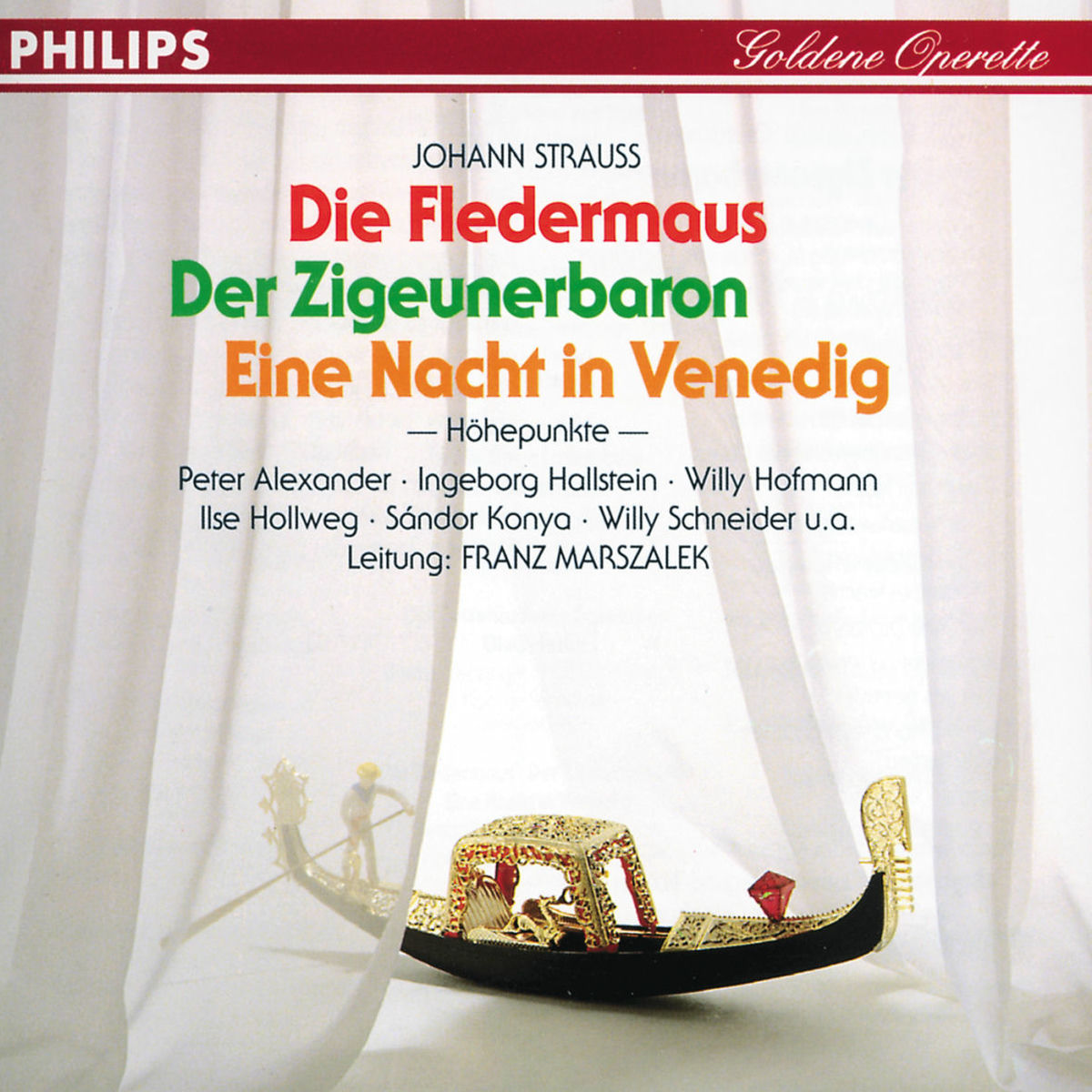 Album cover of Goldene Operette / Der Zigeunerbaron - Eine Nacht in Venedig - Die Fledermaus