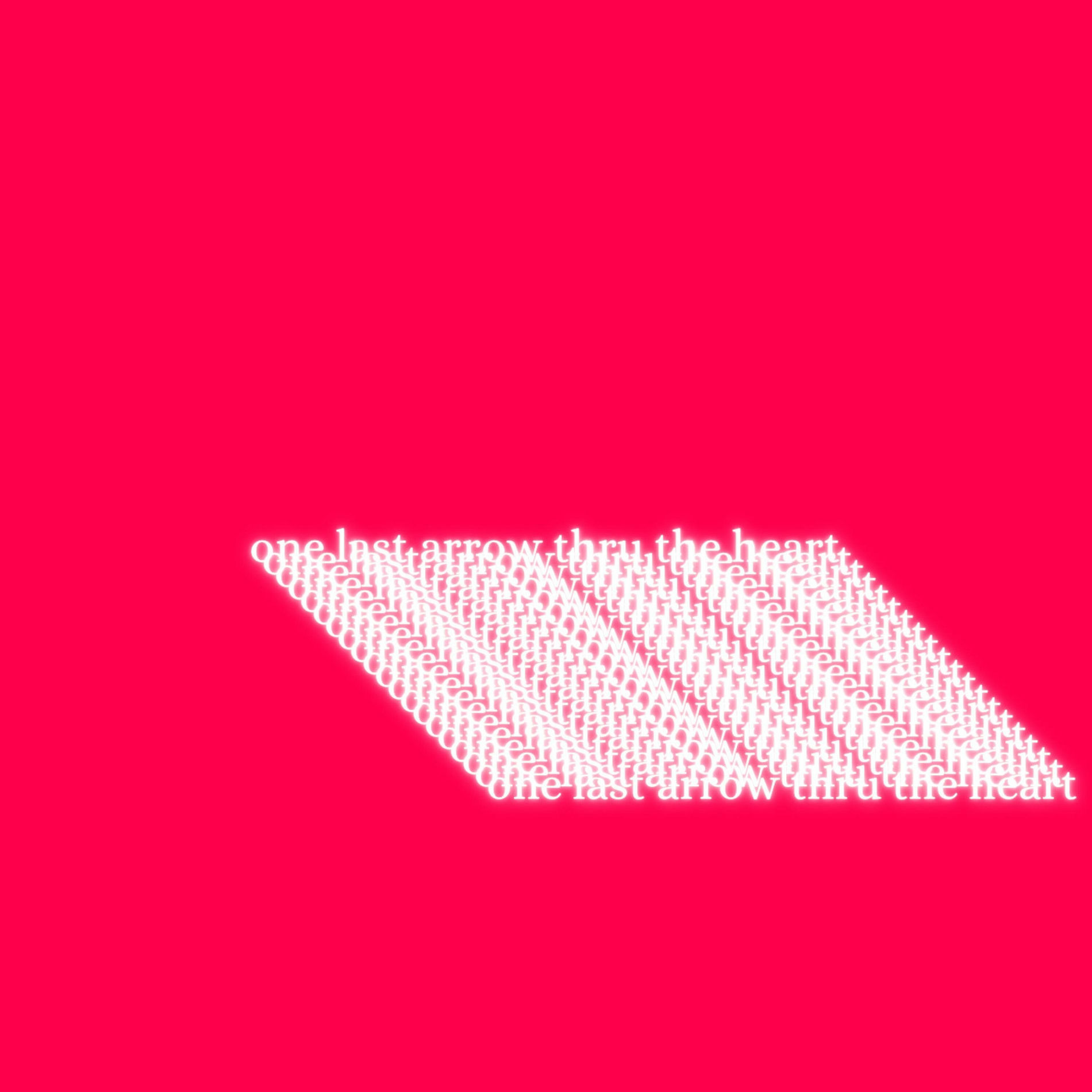 Album cover of one last arrow thru the heart