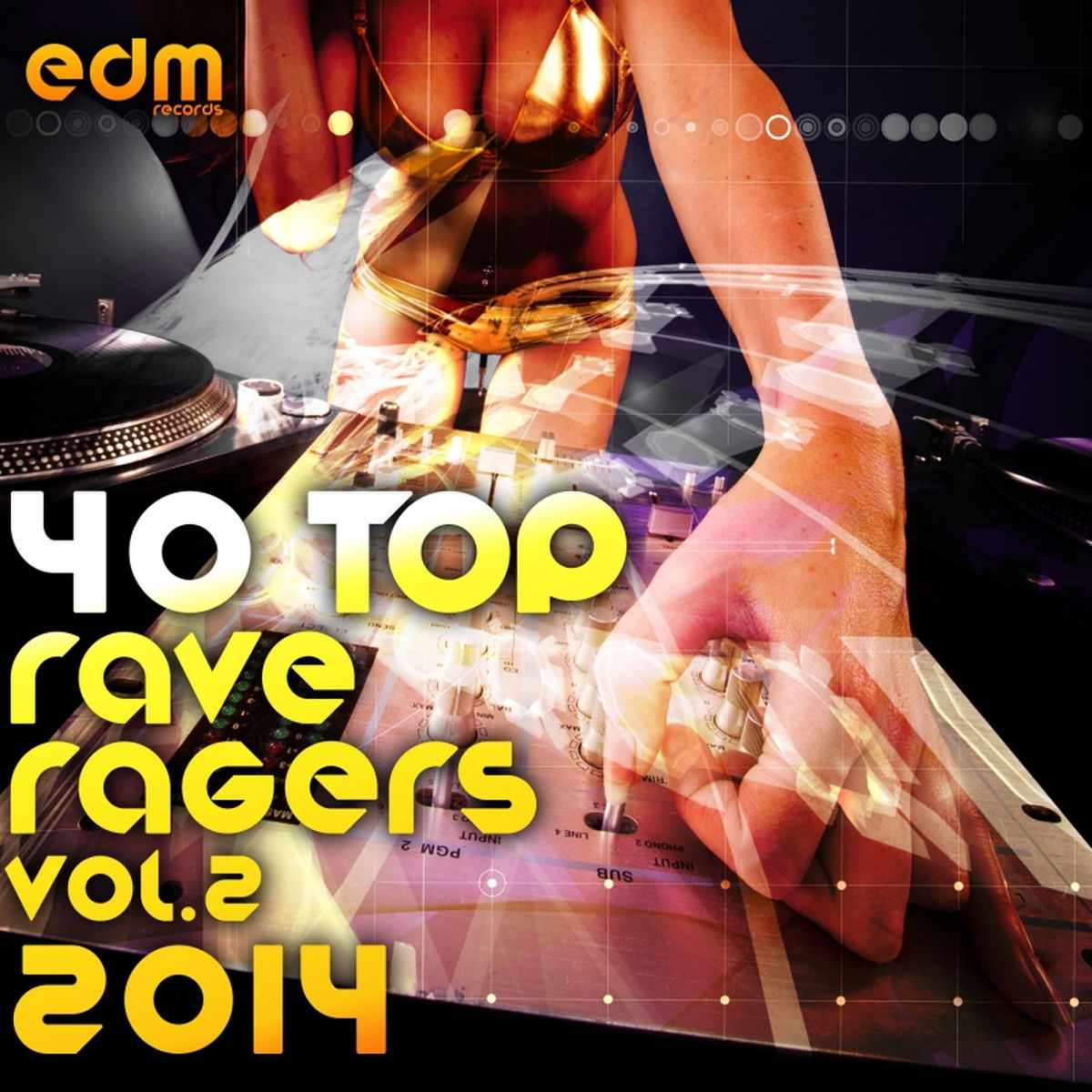 Album cover of 40 Top Rave Ragers, Vol.2 Best of Hard Electronic Dance Music, Acid Trance, Hard Techno, Goa Psy