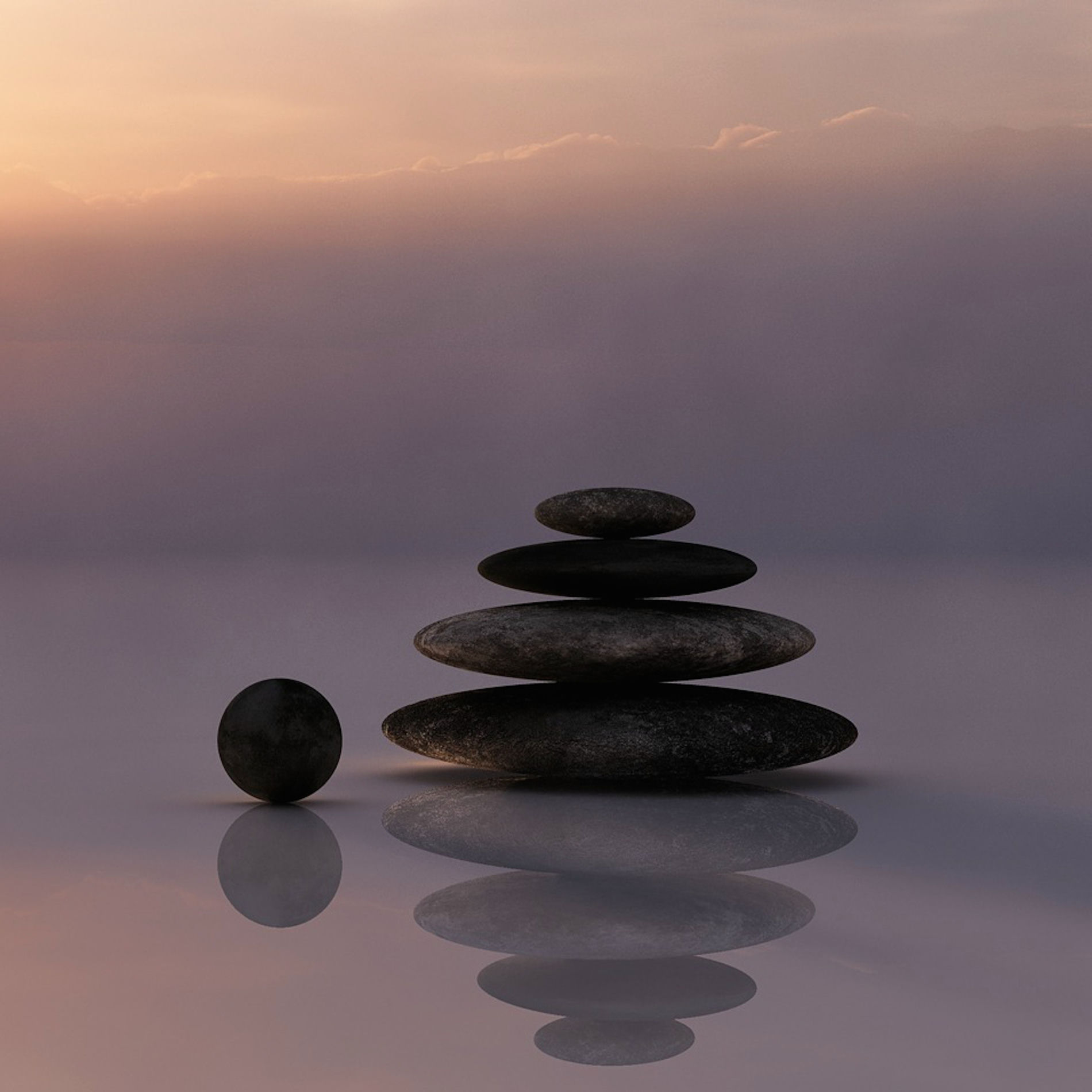 Album cover of Zen Mood - Serene Nature Sounds for Instant Deep Focus at Work, School & Home, for Total Productivity & Complete Zen Ambience
