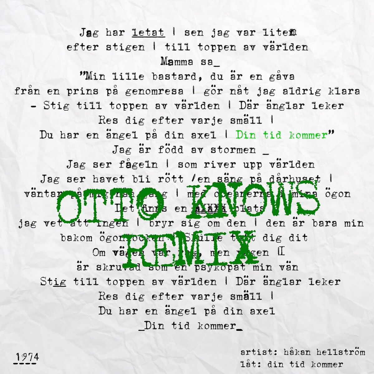 Album cover of Din tid kommer