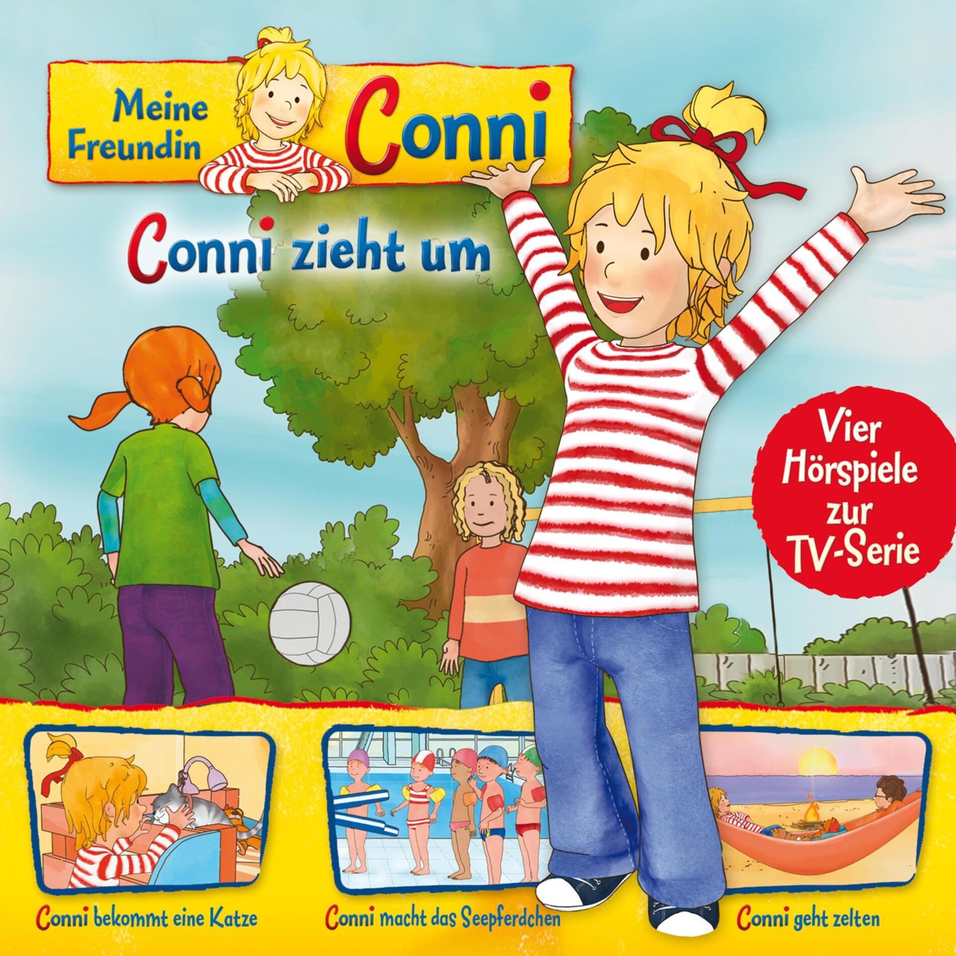 Album picture of 01: Conni zieht um / Conni bekommt eine Katze / Conni macht das Seepferdchen / Conni geht zelten (Vier Hörspiele zur TV-Serie)