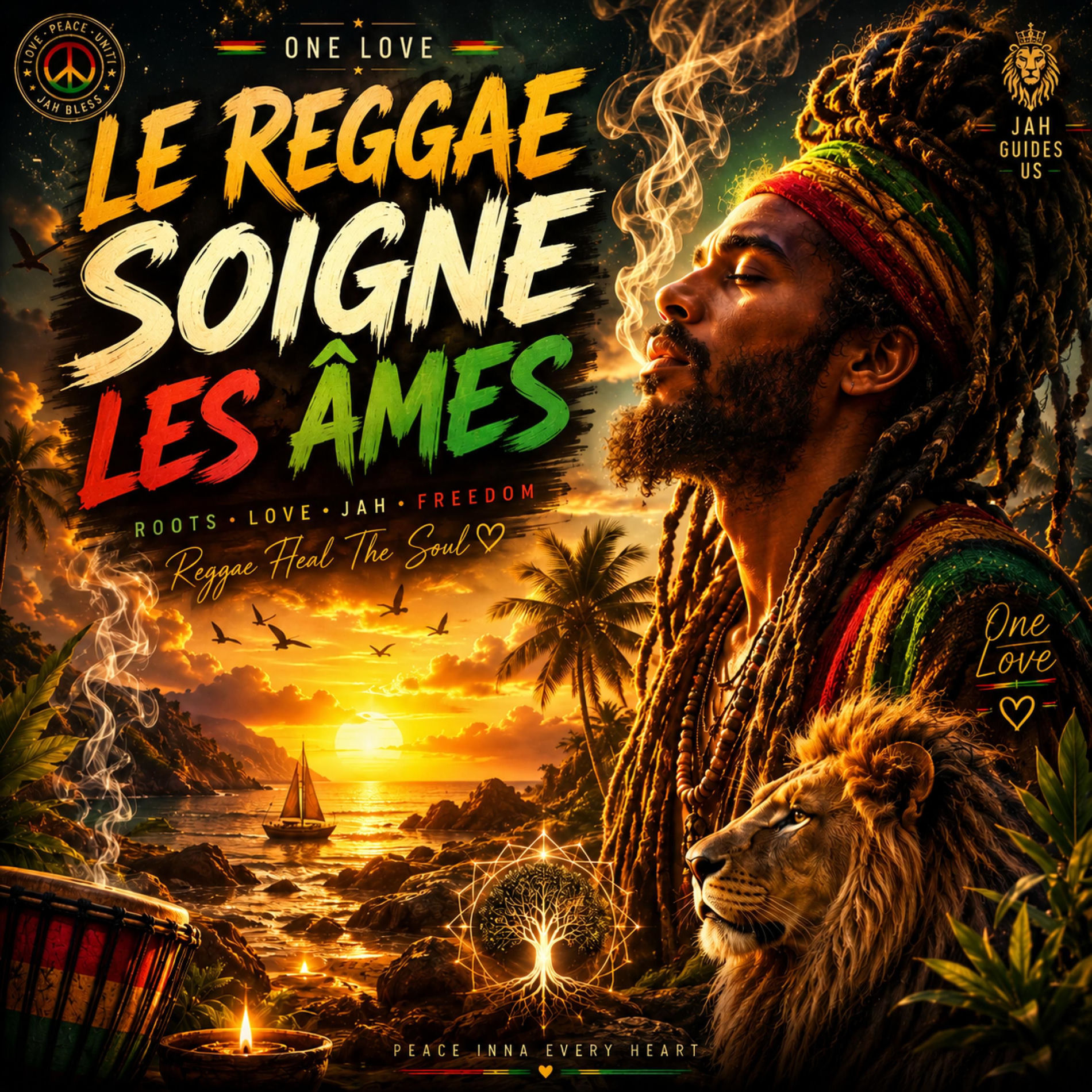 Album cover of Le reggae soigne les âmes