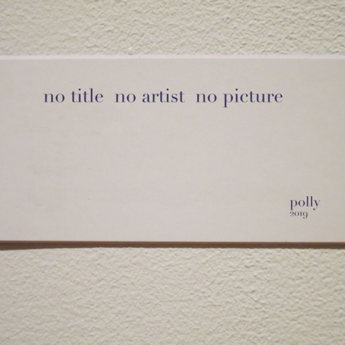 Album cover of No Title No Artist No Picture
