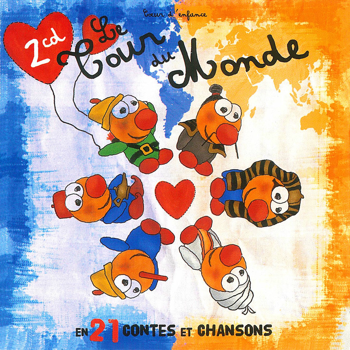 Album cover of Le tour du monde en 21 contes et chansons