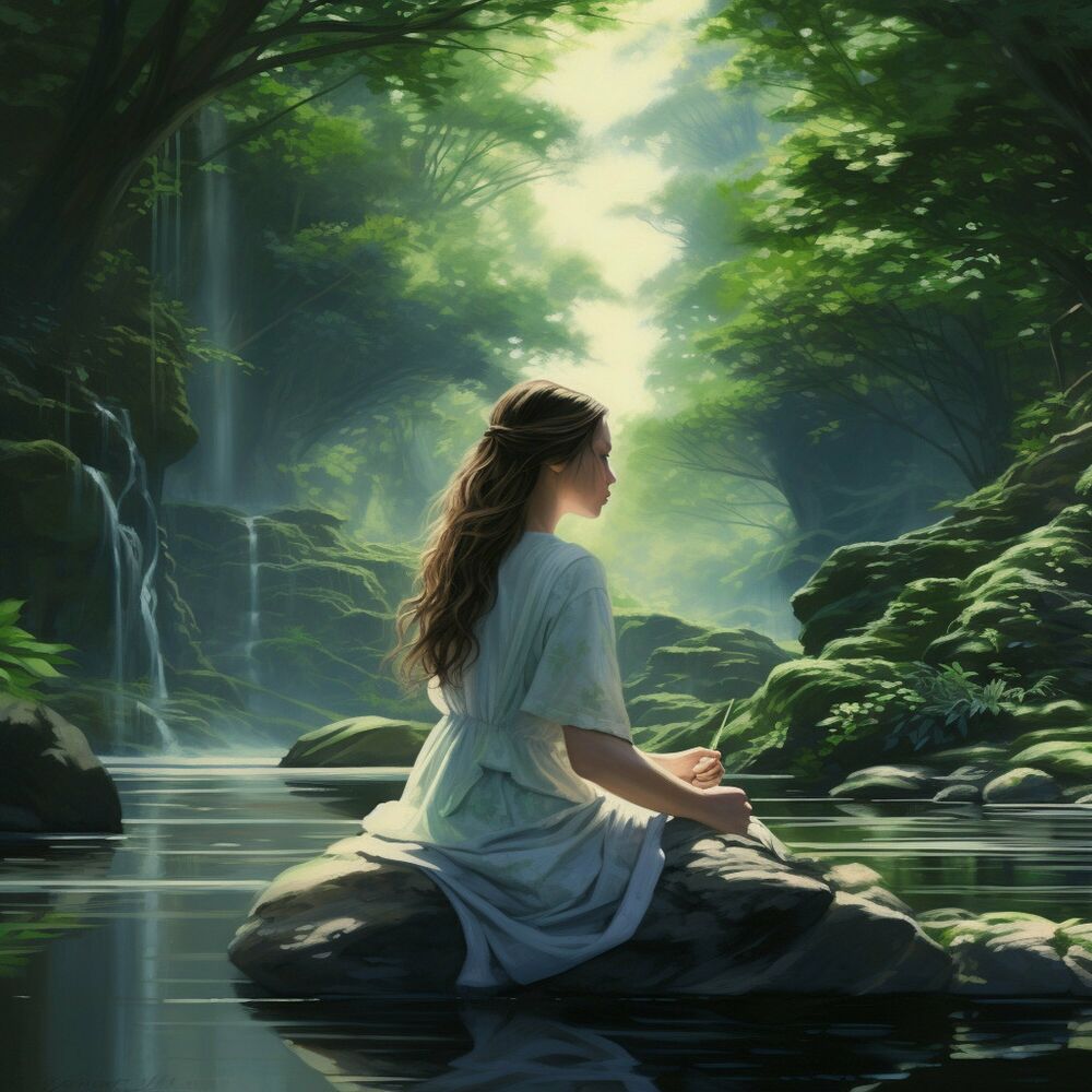 Picture of Fluid Tranquility: River Meditation Overture