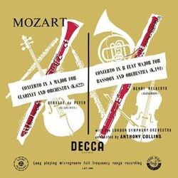 Cover of Mozart: Symphony No. 33; Minuet, KV 334; Clarinet Concerto; Bassoon Concerto (Anthony Collins Complete Decca Recordings, Vol. 1)