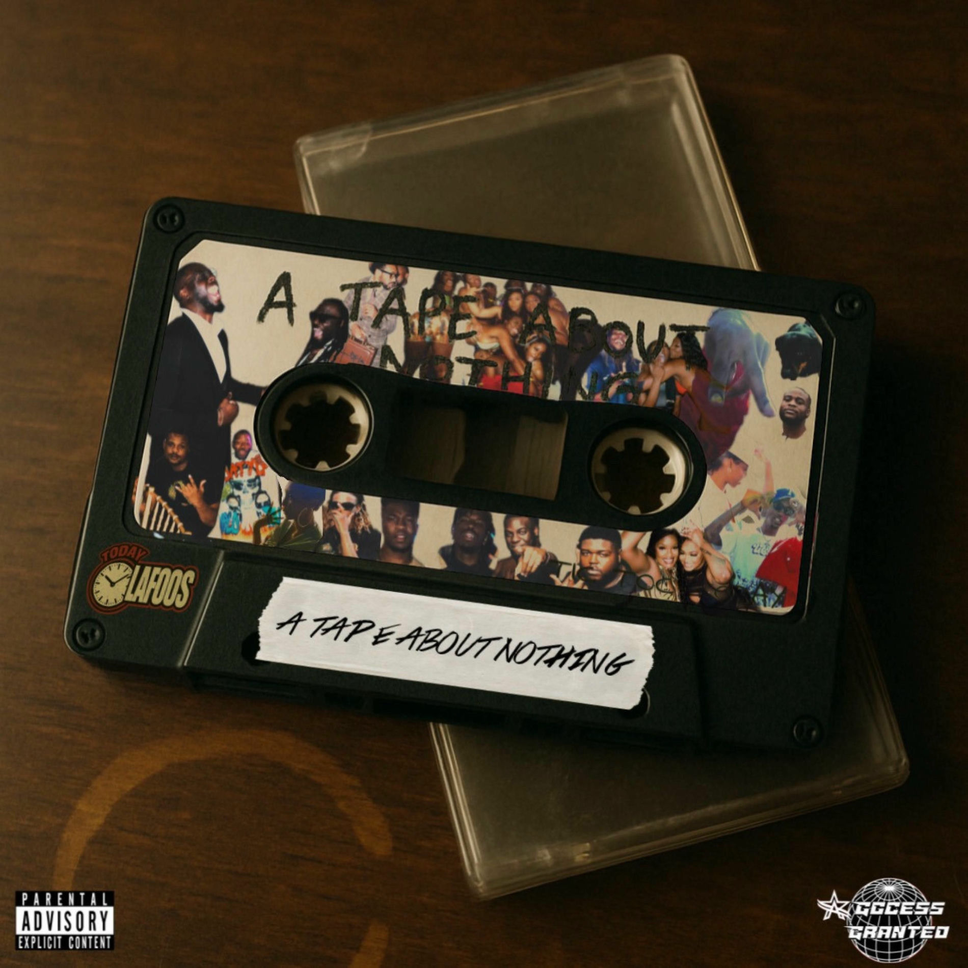 Album cover of a tape about nothing.