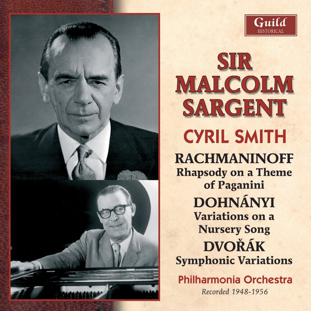 Picture of Rachmaninoff: Rhapsody on a Theme of Paganini - Dohnányi - Variations on a Nursery Song - Dvořák - Symphonic Variations