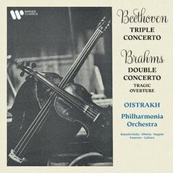 Cover of Beethoven: Triple Concerto, Op. 56 - Brahms: Double Concerto, Op. 102 & Tragic Overture, Op. 81 (Remastered)