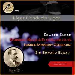 Cover of Edward Elgar: Symphony No.1 in A-Flat Major, Op. 55 (Shellac Album of 1931)