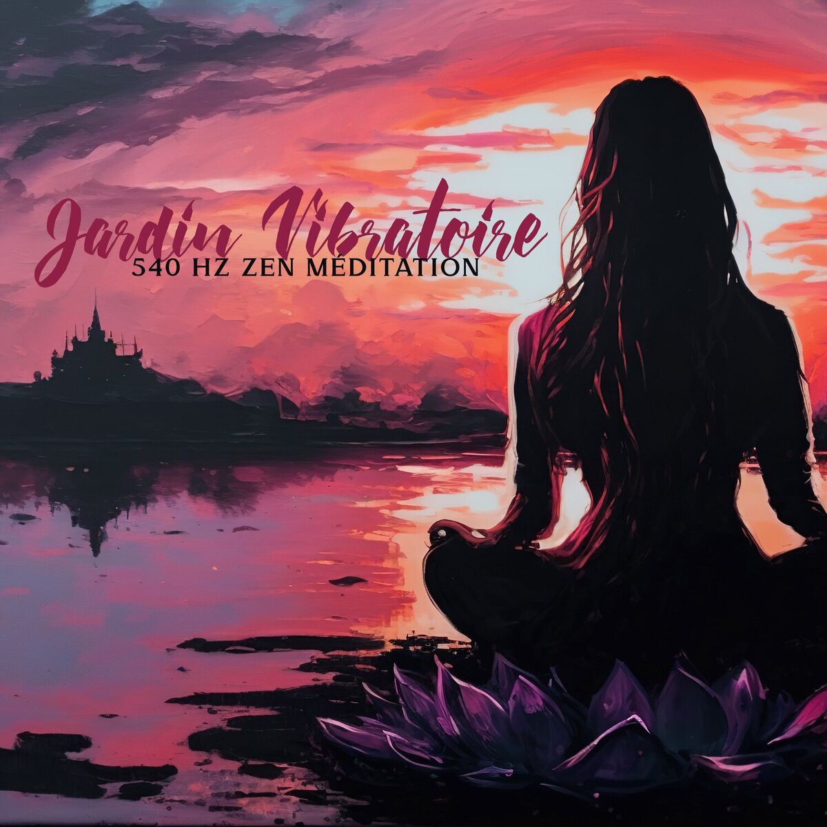 Album cover of Jardin Vibratoire: 540 Hz Zen Méditation tôt le matin avec les sons de la nature pour la vibration de gratitude