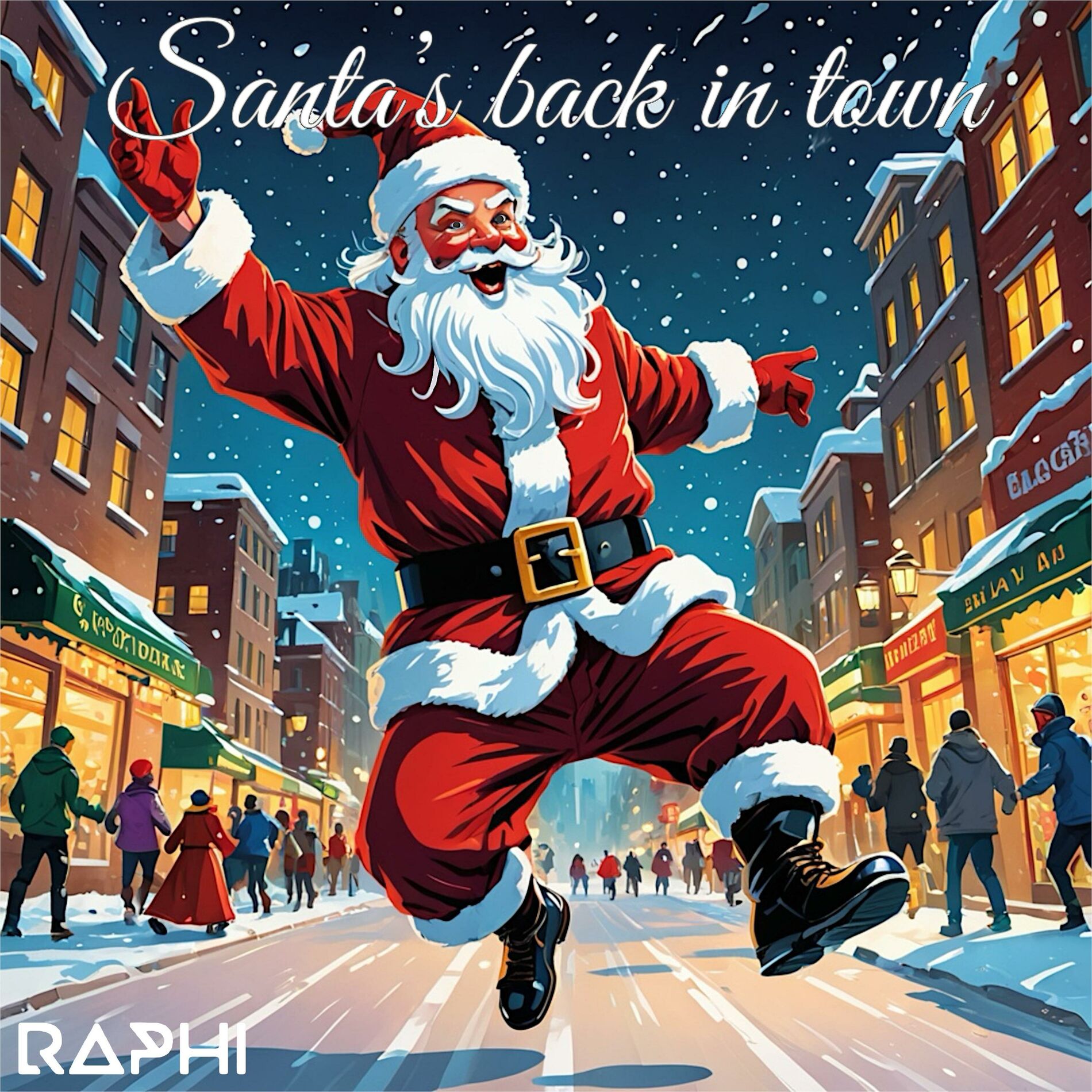 Album cover of Santa's back in town