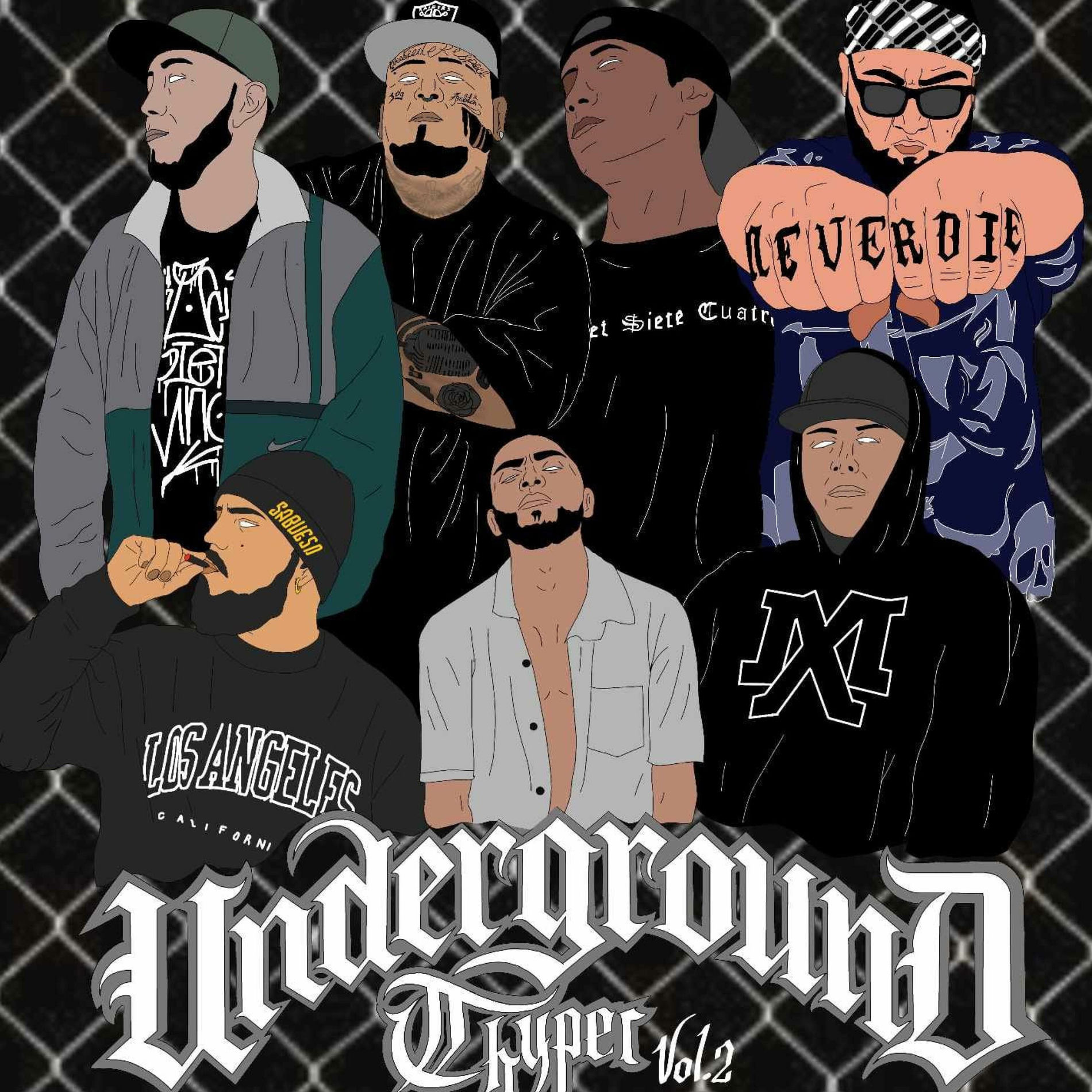 Album cover of Cypher Underground, Vol. 2 (feat. Sabueso, Anónimo NDR, Bizor, Erredezeta, Largo Azufre & Porek Gonzalez)