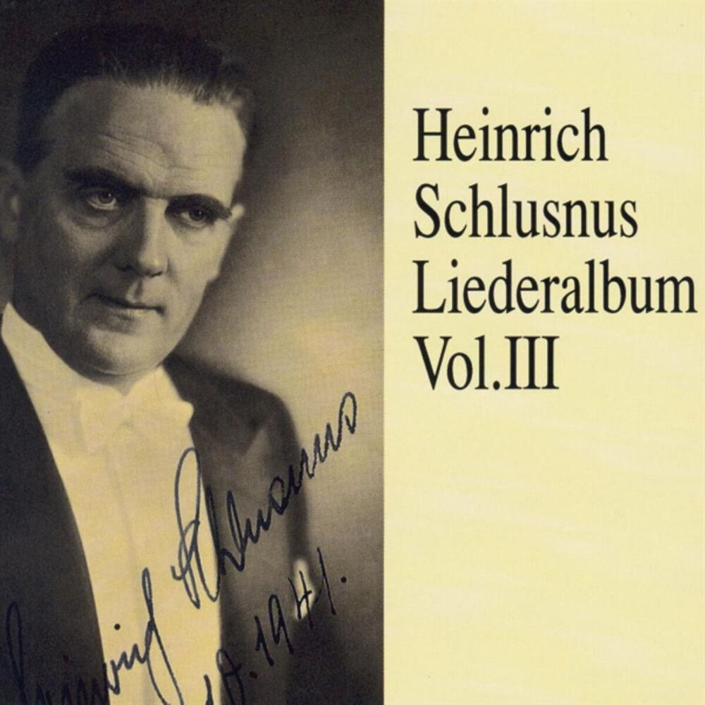 Picture of Heinrich Schlusnus - Liederalbum (Vol.3)