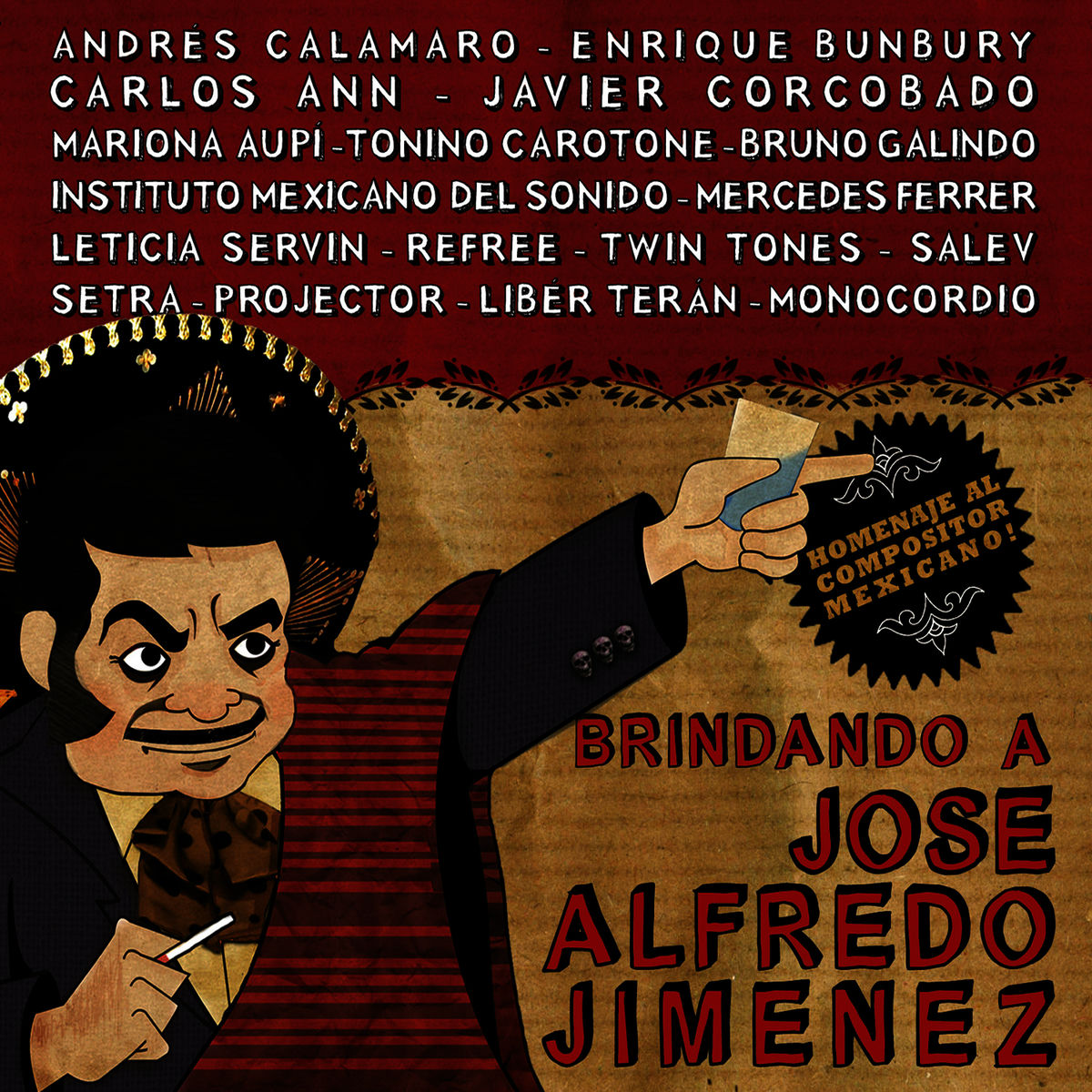 Album cover of Brindando a José Alfredo Jiménez
