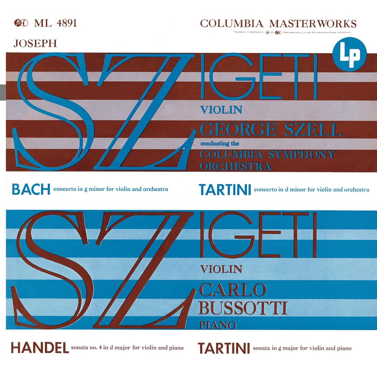Album cover of Joseph Szigeti Plays Bach, Händel & Tartini (2018 Remastered Version)