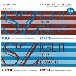 Cover of Joseph Szigeti Plays Bach, Händel & Tartini (2018 Remastered Version)