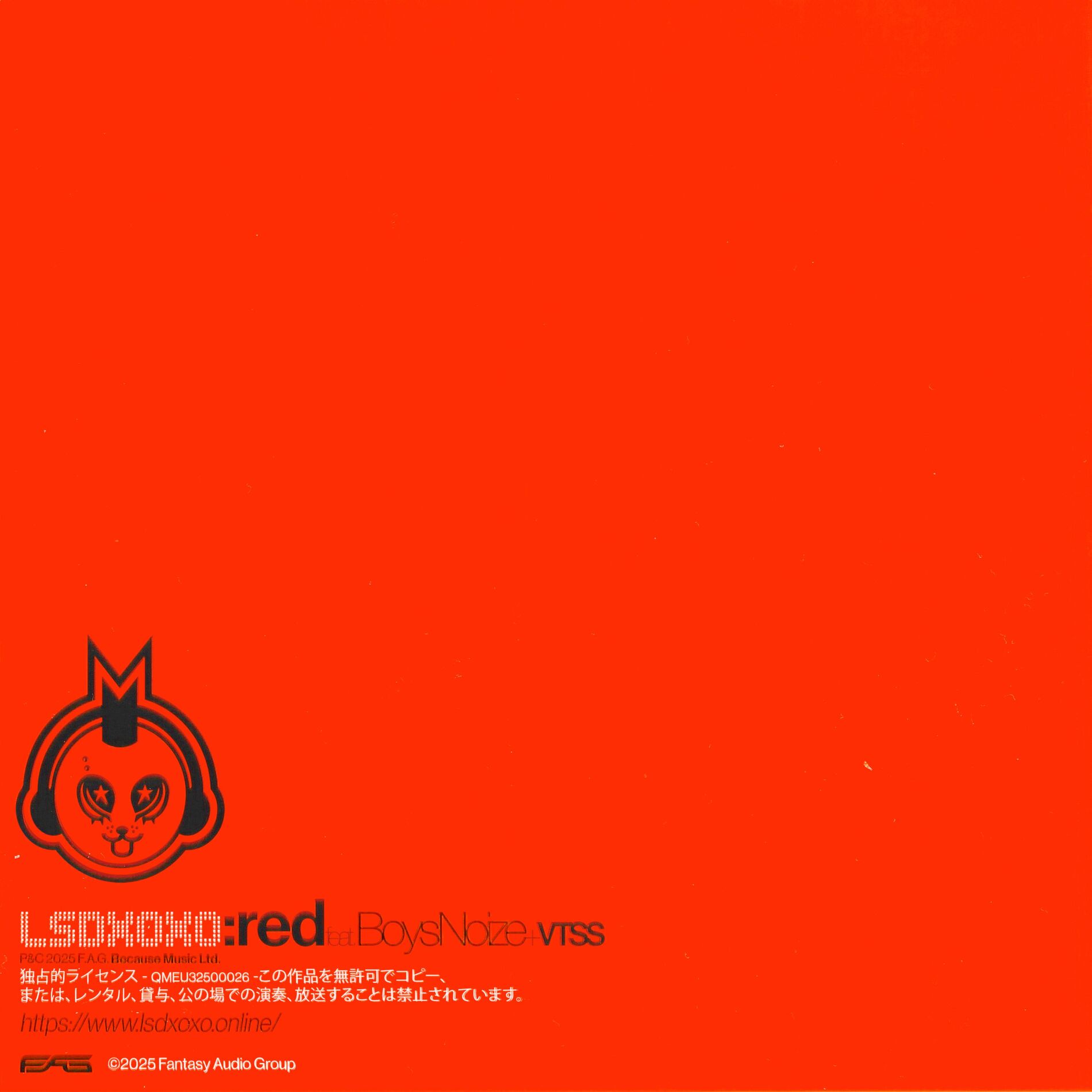 Album cover of RED (feat. Boys Noize & VTSS)