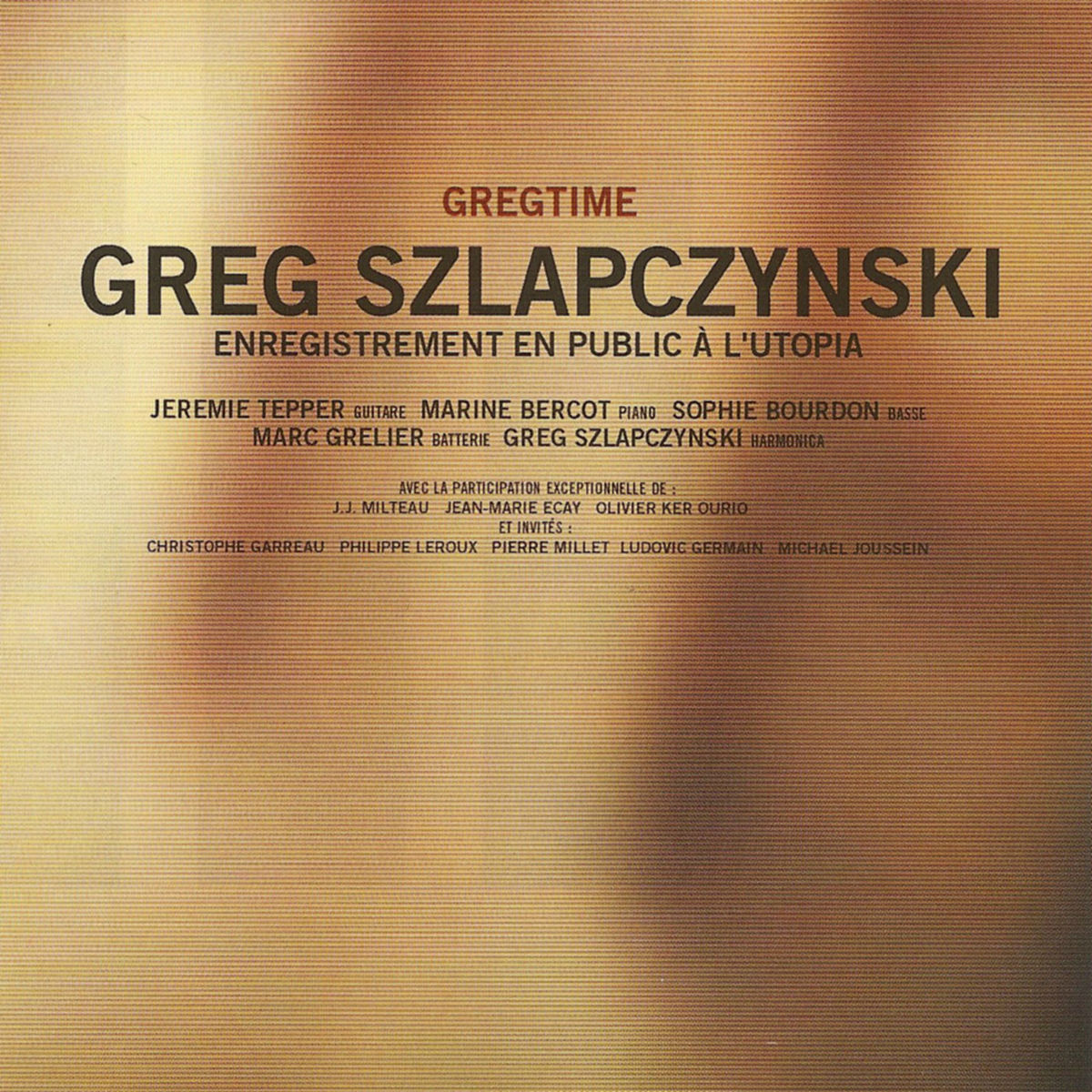 Album cover of Gregtime (Enregistrement en public à l'Utopia)