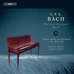 Cover of C.P.E. Bach: The Solo Keyboard Music, Vol. 39