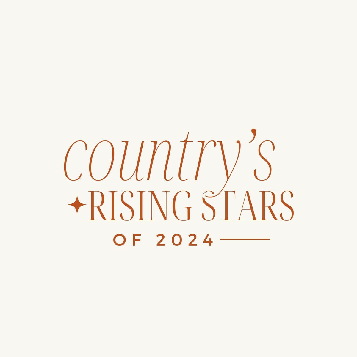 Album cover of country's rising stars of 2024