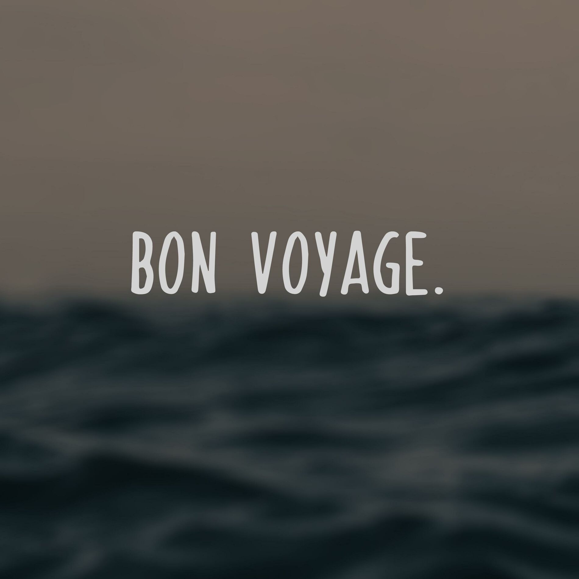 Album cover of bon voyage.