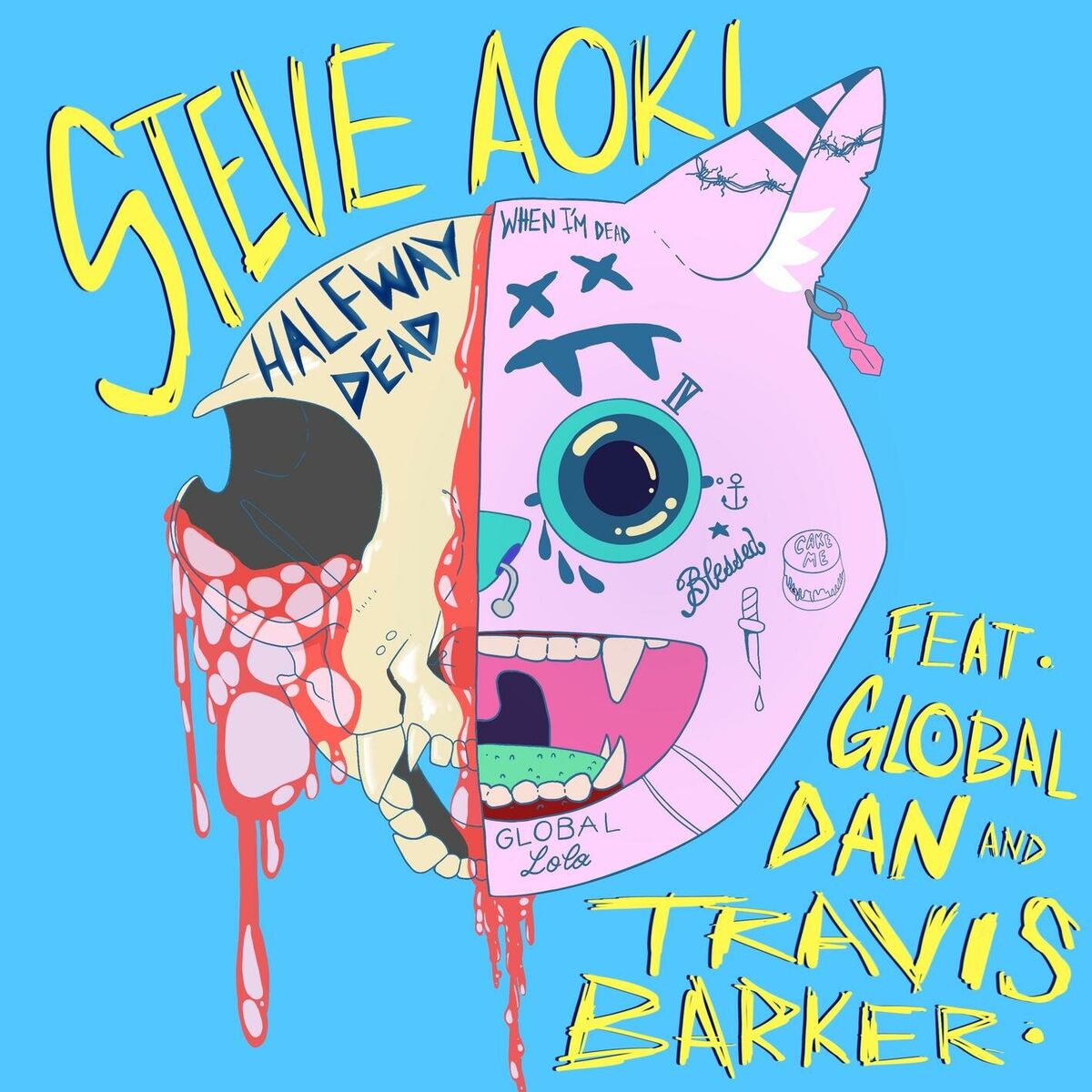 Album cover of Halfway Dead (feat. Global Dan & Travis Barker)
