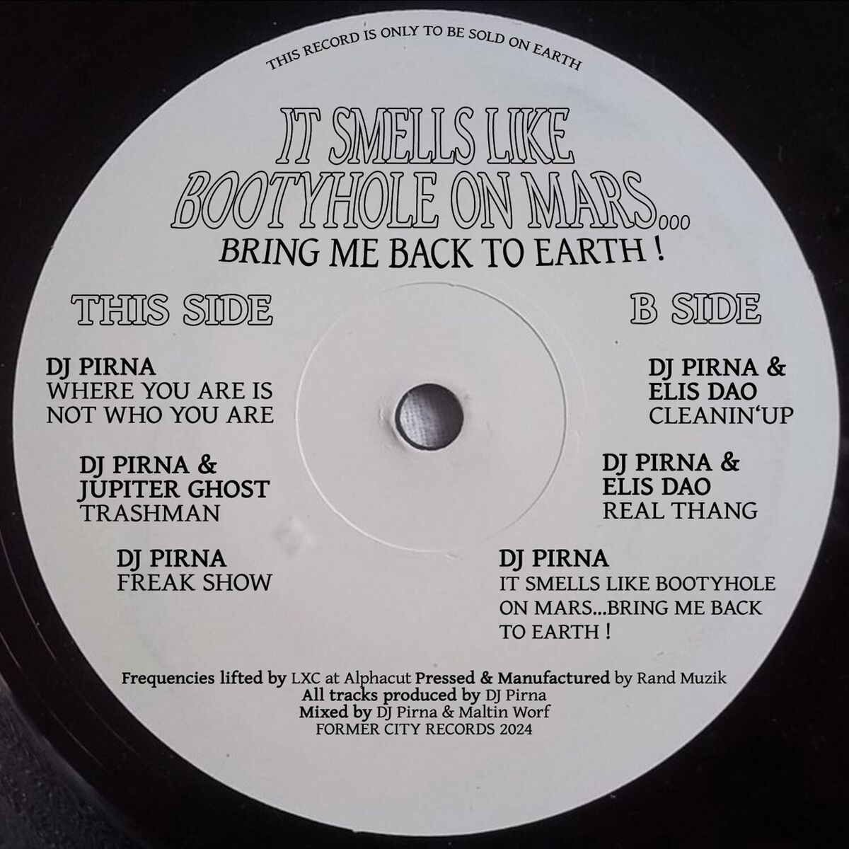 Album cover of It Smells Like Bootyhole On Mars...Bring Me Back To Earth!