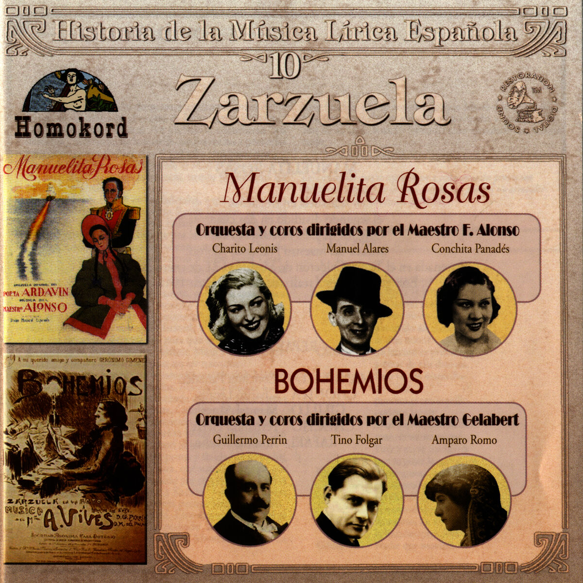 Album cover of Manuelita Rosas / Bohemios