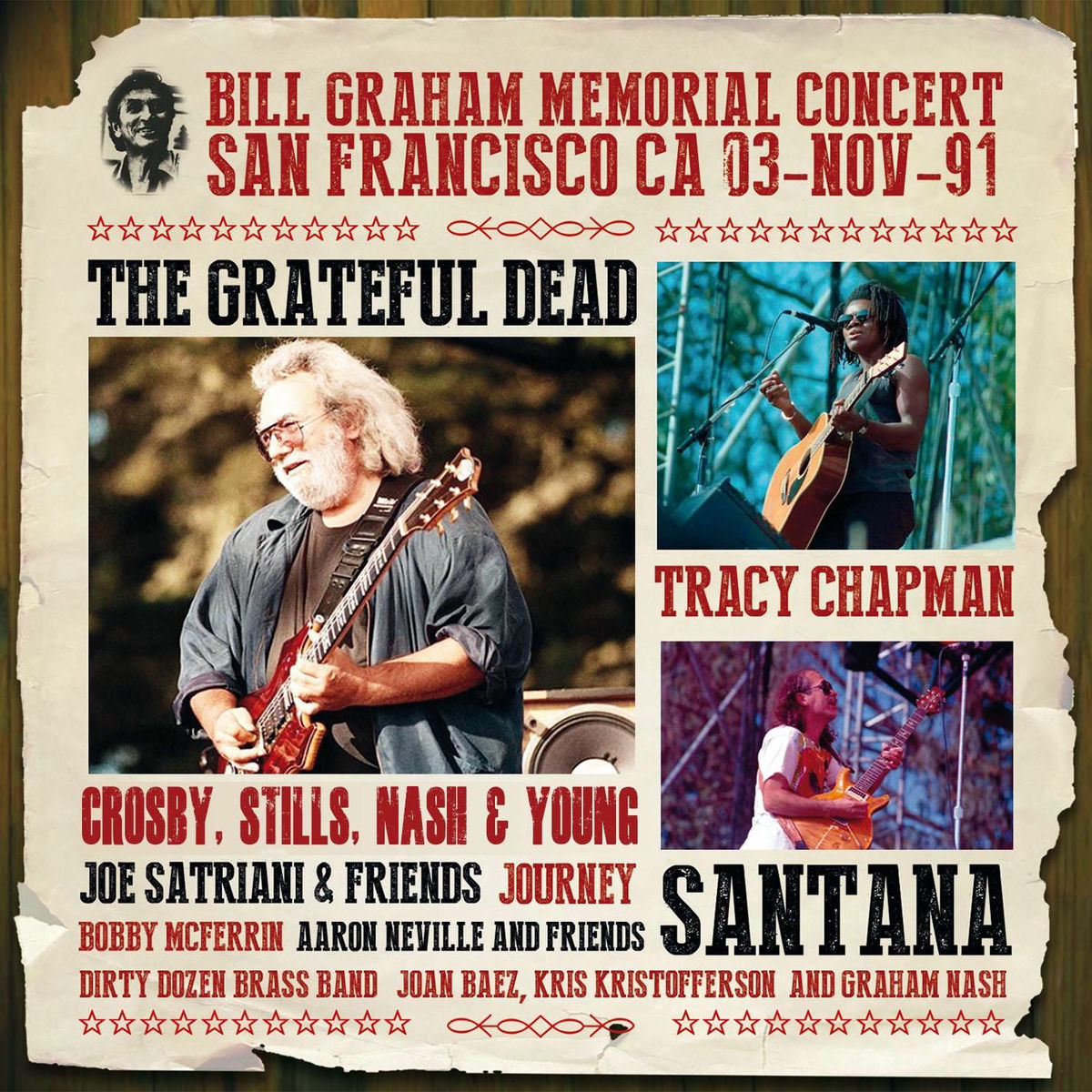 Album cover of Bill Graham Memorial Concert, San Francisco CA (3 Nov '91)