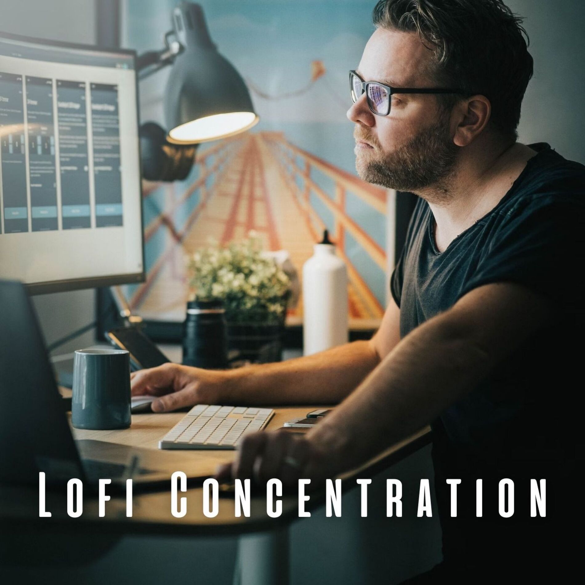 Album cover of Lofi Concentration: Chill Music for Clear Thinking
