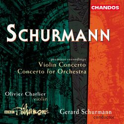 Cover of Schurmann: Violin Concerto & Concerto for Orchestra