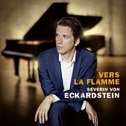 Cover of Vers la flamme: Works by Beethoven, Messiaen, Scriabin, Strauss