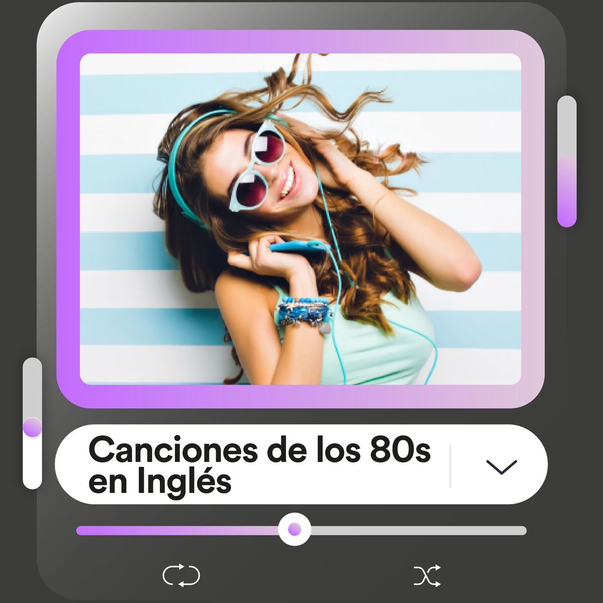 Album cover of Canciones de los 80s en inglés