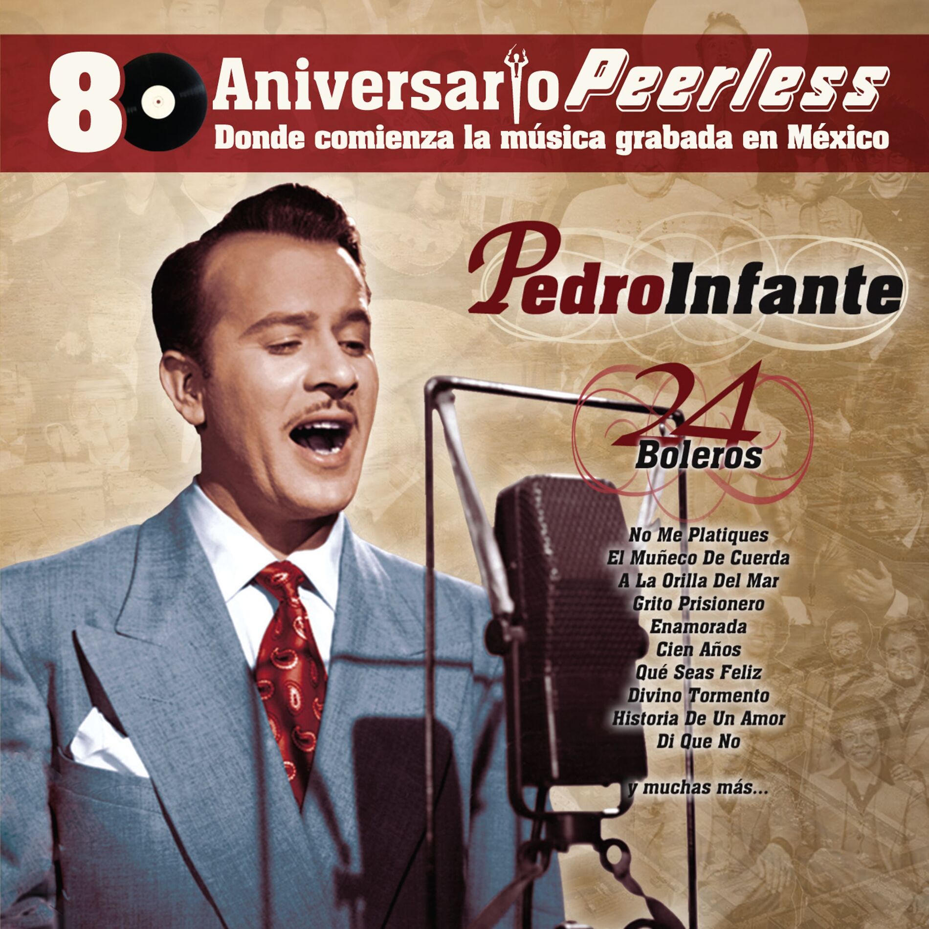 Album cover of Peerless 80 Aniversario - 24 Boleros