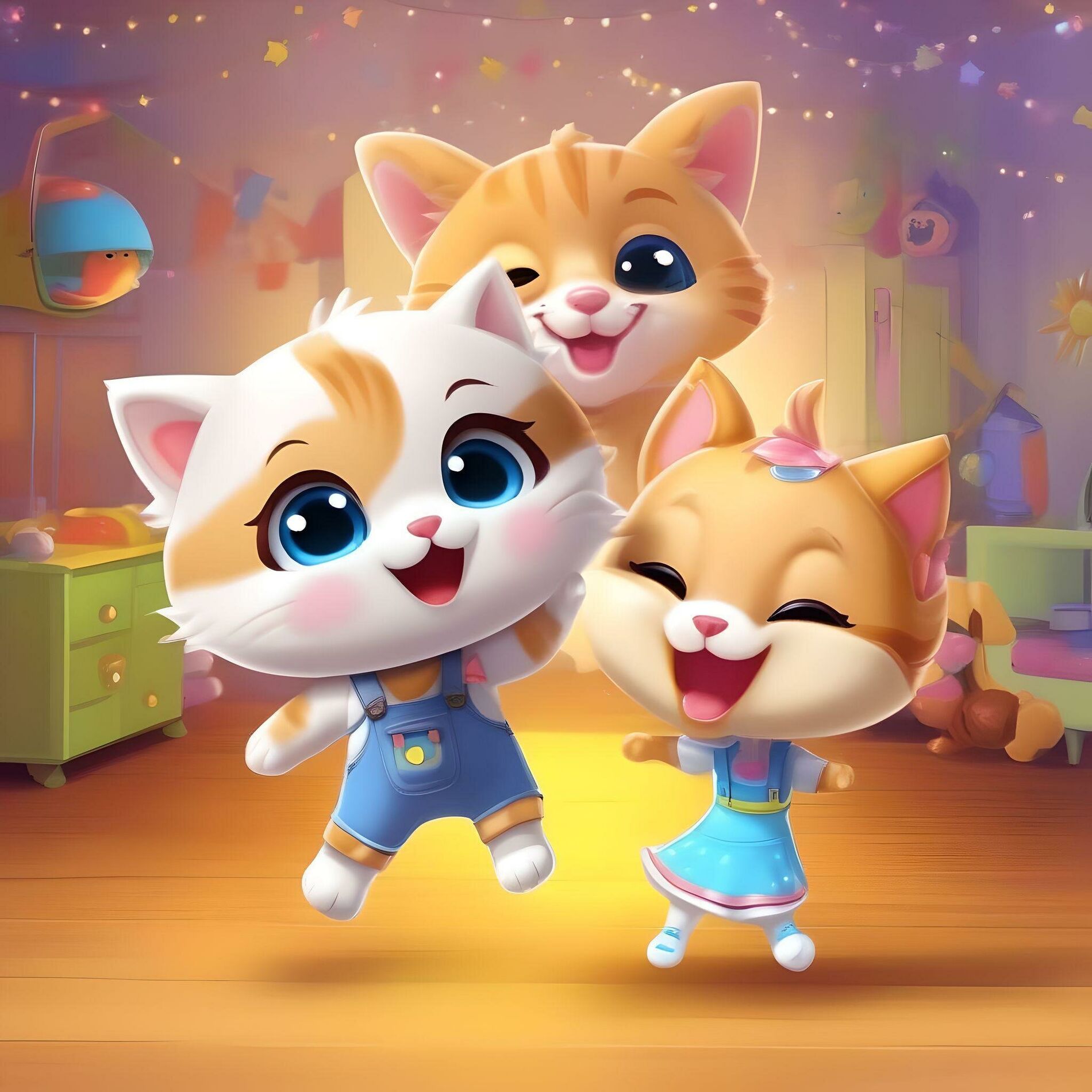 Album cover of Des comptines pour enfant et des chats